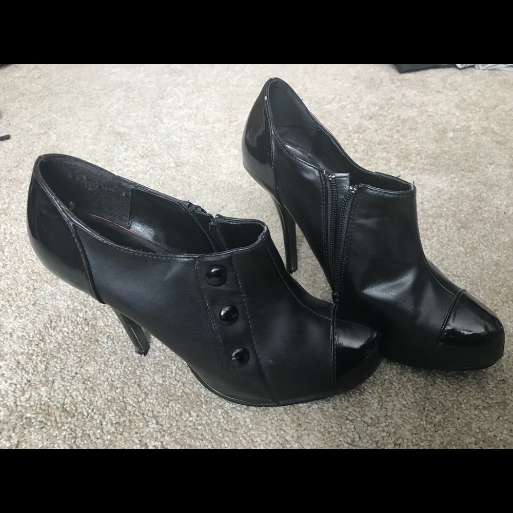 Black Stiletto Booties